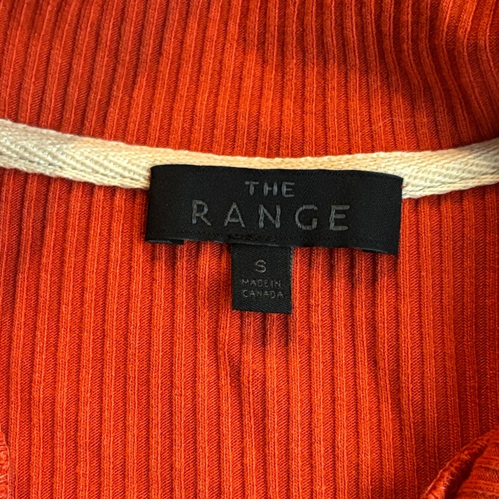 THE RANGE / Revolve Orange Collared Button Down T… - image 2